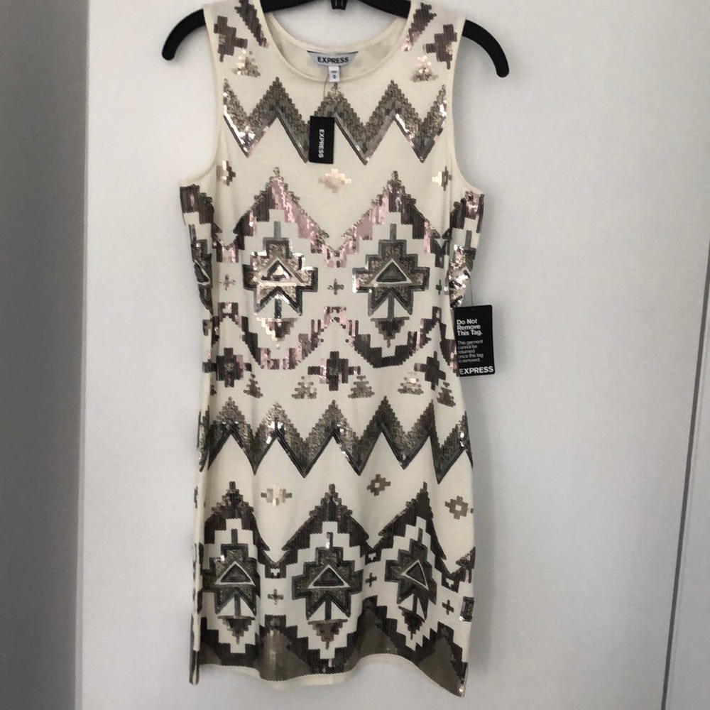 Express sequin mini dress